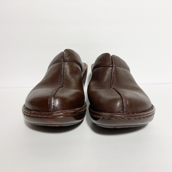 Born Women's Brown Leather Split Toe Mule Size 7 - Picture 2 of 9
